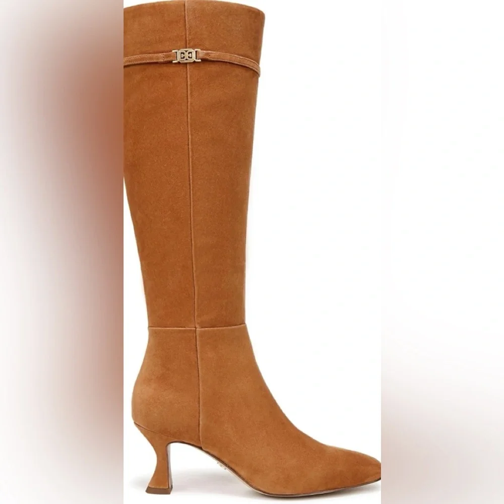 Sam Edelman Tan Over the Knee Boots with Classic Silhouette